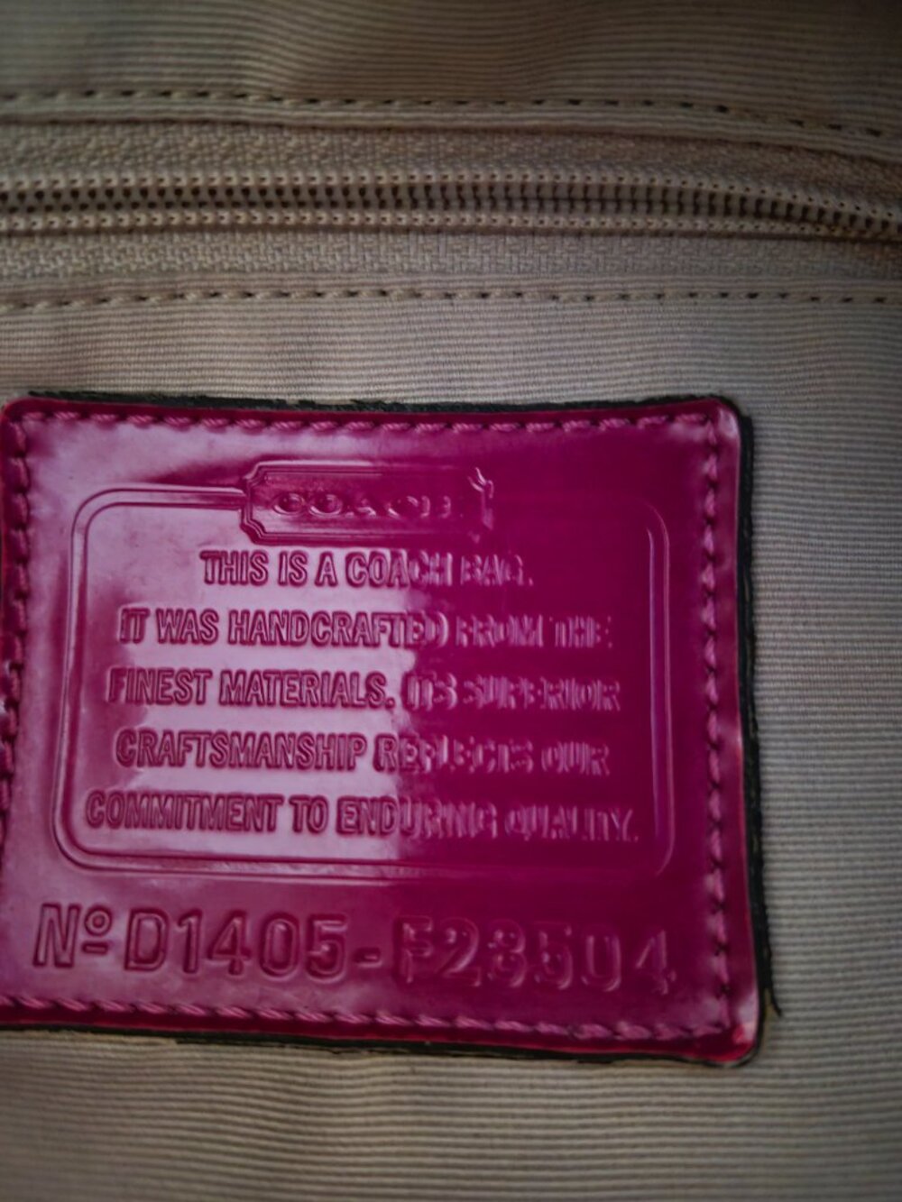 Authentic Coach Tote - Picture 6 of 11